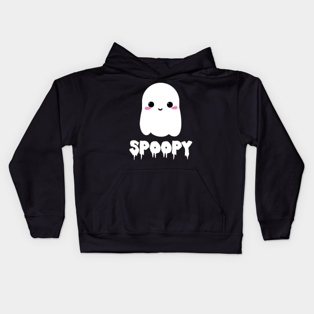 Cute Spooky Ghost Kids Hoodie by ShinyBat